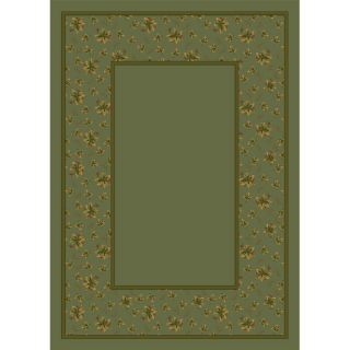 Milliken Woodland Rectangular Green Floral Tufted Area Rug (Common 8 ft x 11 ft; Actual 7.66 ft x 10.75 ft)