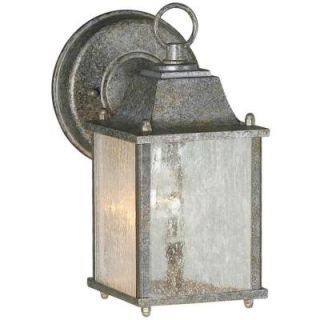 Talista 1 Light Outdoor River Rock Wall Lantern with Clear Seeded Glass Panels CLI FRT1755 01 59