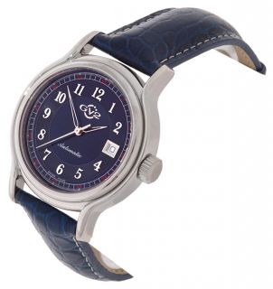 Gevril GV2 Classic Mens Blue Dial Blue Strap Watch  