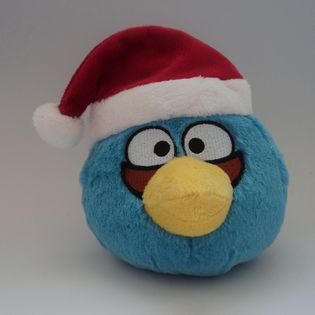 Angry Birds 5in Christmas Plush   Blue   Seasonal   Christmas
