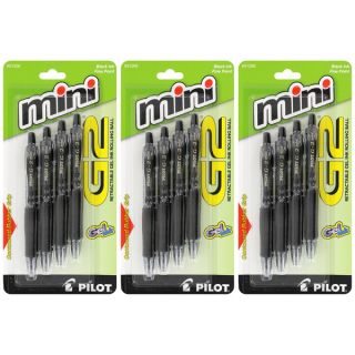Pilot 12 Pack G2 Mini Retractable Gel Ink Rolling Ball Pens