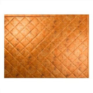 Fasade 24 in. x 18 in. Quilted PVC Decorative Backsplash Panel in Muted Gold B54 20