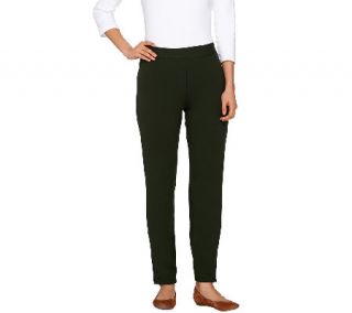 Women with Control Petite Ankle Pants with Button Detail —