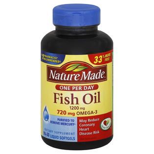 Nature Made Fish Oil, One Per Day, 1200 mg, Liquid Softgels, 120