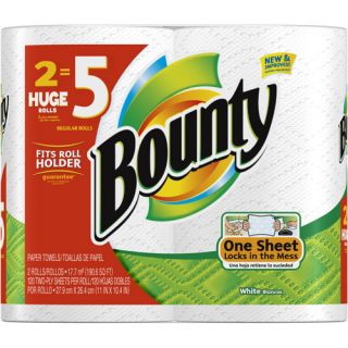Bounty Huge Rolls Paper Towels, 2ct