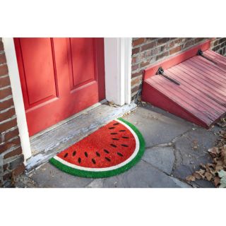 Entryways Watermelon Non Slip Coir Doormat