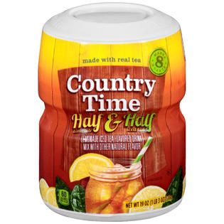 Country Time Half Lemonade & Half Iced Tea Drink Mix 19 OZ CANISTER