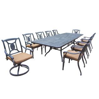 Oakland Living Victoria 84” – 126” Extendable Table, 11pc Patio