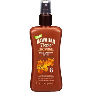 Hawaiian Tropic Protective Spray Broad Spectrum SPF 8 Lotion Sunscreen