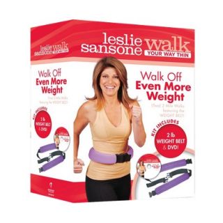 Leslie Sansone Walk Off Even More Weight DVD Set with Belt