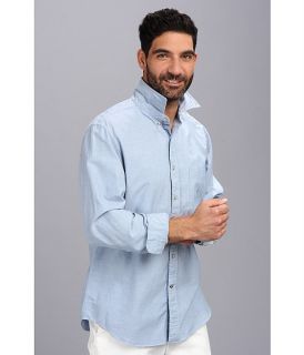 Nautica Solid Oxford L/S Woven Shirt Petrol