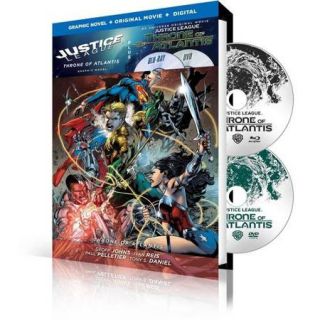 Justice League Throne Of Atlantis (Graphic Novel + Blu ray + DVD + Digital HD With UltraViolet)