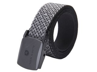 Rockway two layers travel belt Modern jacquard nylon and strong buckle design both sides can be used designer mens belts, great travel waistband(Silver)