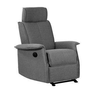 Shermag Charcoal Polyester Power Motion Chair   17577610  