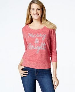 Style & Co. Sport Holiday Graphic Sweatshirt   Tops   Women