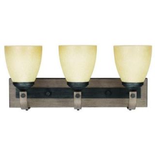 Sea Gull Lighting Corbeille 3 Light Stardust Wall/Bath Fixture with Creme Parchment Glass 4480403 846