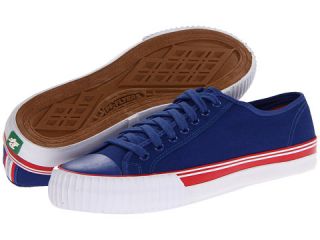pf flyers center lo blue red canvas