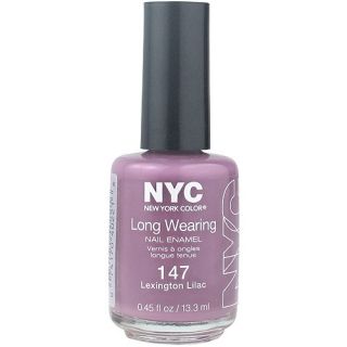 NYC New York Color Long Wearing Nail Enamel, 147 Lexington Lilac, 0.45 fl oz