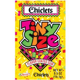 Chiclets Tiny Size Flavor Coated Gum 0.5 OZ PACKET