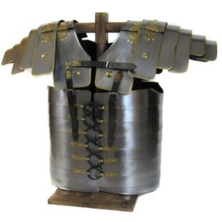 Antique Replica Iron Roman Soldier Lorica Segmenta Chest Plate Armor