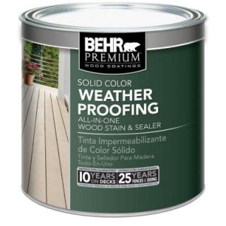 BEHR Premium 8 oz. Tintable Solid Color Weatherproofing All In One Wood Stain and Sealer Sample 501316