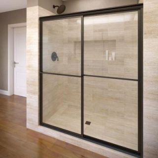 Basco Deluxe 56 in. x 71 1/2 in. Framed Sliding Shower Door in Oil Rubbed Bronze 7150 56CLOR