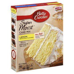 Betty Crocker  Super Moist Cake Mix, Lemon, 15.25 oz (432 g)