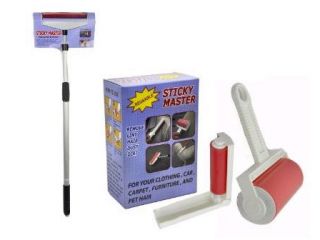 Sticky Master 3 Pc Lint Roller Set w/ Telescoping Handle