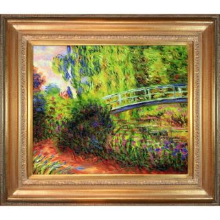 Claude Monet The Japanese Bridge Hand Painted Framed Canvas Art