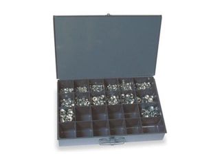 Hex Locknut Assortment, SS, 242Pcs, 16Sz