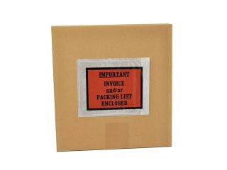 4.5" x 5.5" Important Invoice/ Packing List Enclosed Full Face 10000 pcs = 10 Cases