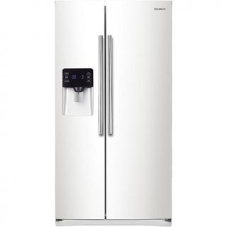 Samsung 24.5 Cu. Ft. Side by Side Refrigerator with LED Lighting – White   7432084