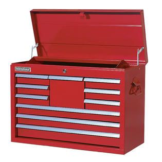 International 26 10 Drawer Top Chest, Red. PLUS    Tools