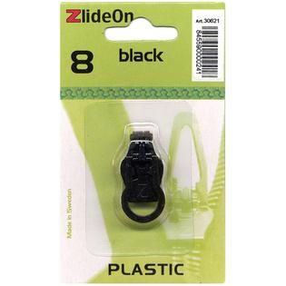 ZlideOn Zipper Pull Replacements Plastic 8Black   Home   Crafts