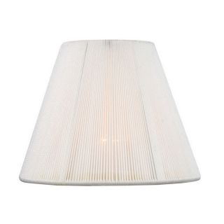 Livex Lighting 4 in x 5 in White Chandelier Lamp Shade