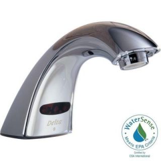 Delta Commercial Battery Powered Single Hole Touchless Bathroom Faucet in Chrome 590LF LGHGMHDF