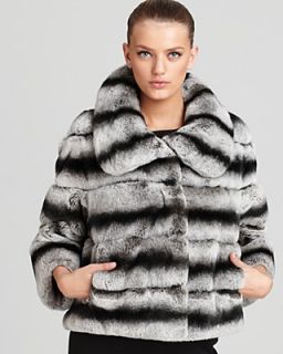 Maximilian 22" Rabbit Fur Jacket