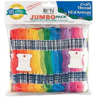 Craft Thread Jumbo 105 Pack, 9.14M   Assorted Colors