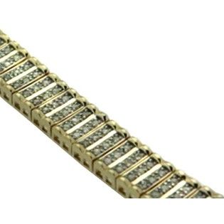Rhodium Plated 2.00Cttw. Diamond Straight Line Bracelet