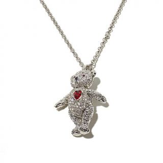 Real Collectibles by Adrienne® "Loveable Bear" Red Heart Pin/Pendant with C   7886967