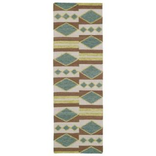 Kaleen Nomad Turquoise 2 ft. 6 in. x 8 ft. Runner NOM07 78 2.6 X 8