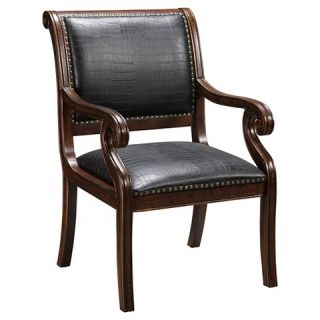 Christopher Knight Home Black Leather Like Embossed Alligator Accent
