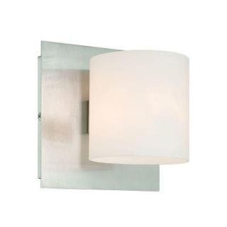 Eurofase Geos Collection 1 Light Satin Nickel Wall Sconce 20378 011