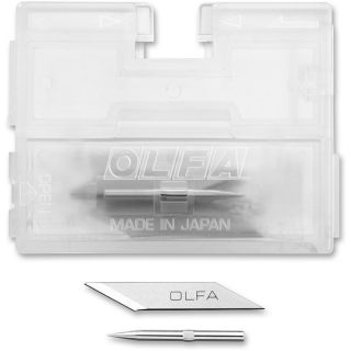OLFA 5 Pack 1.6 in Stainless Steel Straight Replacement Utility Blade