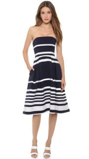 Nicholas Positano Stripe Ball Dress