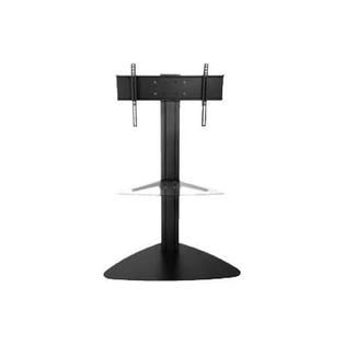 Peerless  Universal Floor Stand with Clear Glass Shelf for 32 50