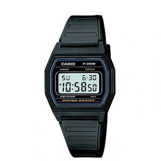 Casio Mens Classic Digital Watch with Black Resin Band   Jewelry