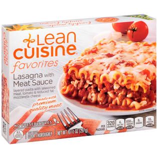 Lean Cuisine Layered pasta with seasoned meat, tomato & reduced fat