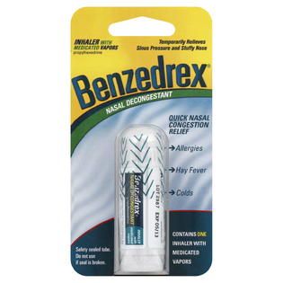 Benzedrex Nasal Decongestant, 1 inhaler   Health & Wellness   Medicine