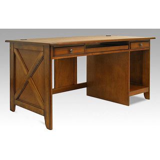 Newport Country Style Home Office Oak Desk   Shopping